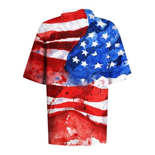 4th of July Outfits for Women,Deals of The Day Polo Shirts for Women Womens Tops,Shirts for Women Trendy Summer Summer Tops for Women 2024 Trendy Blouses for Women Dressy Casual（Al-Vermilion，XXXL）