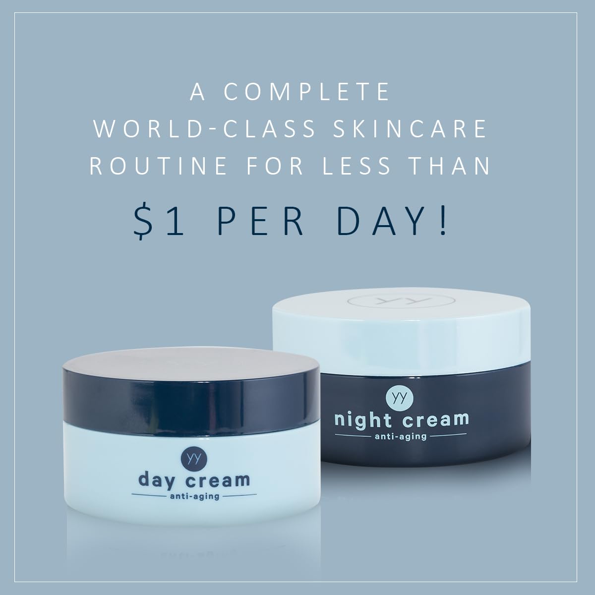 younger you | yy day and night | Anti Aging Skin Care Set | Complete Luxury Skincare for Less Than a Dollar a Day