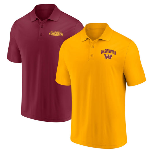 Fanatics Men's Washington Commanders Lockup Two-Pack Polo Set