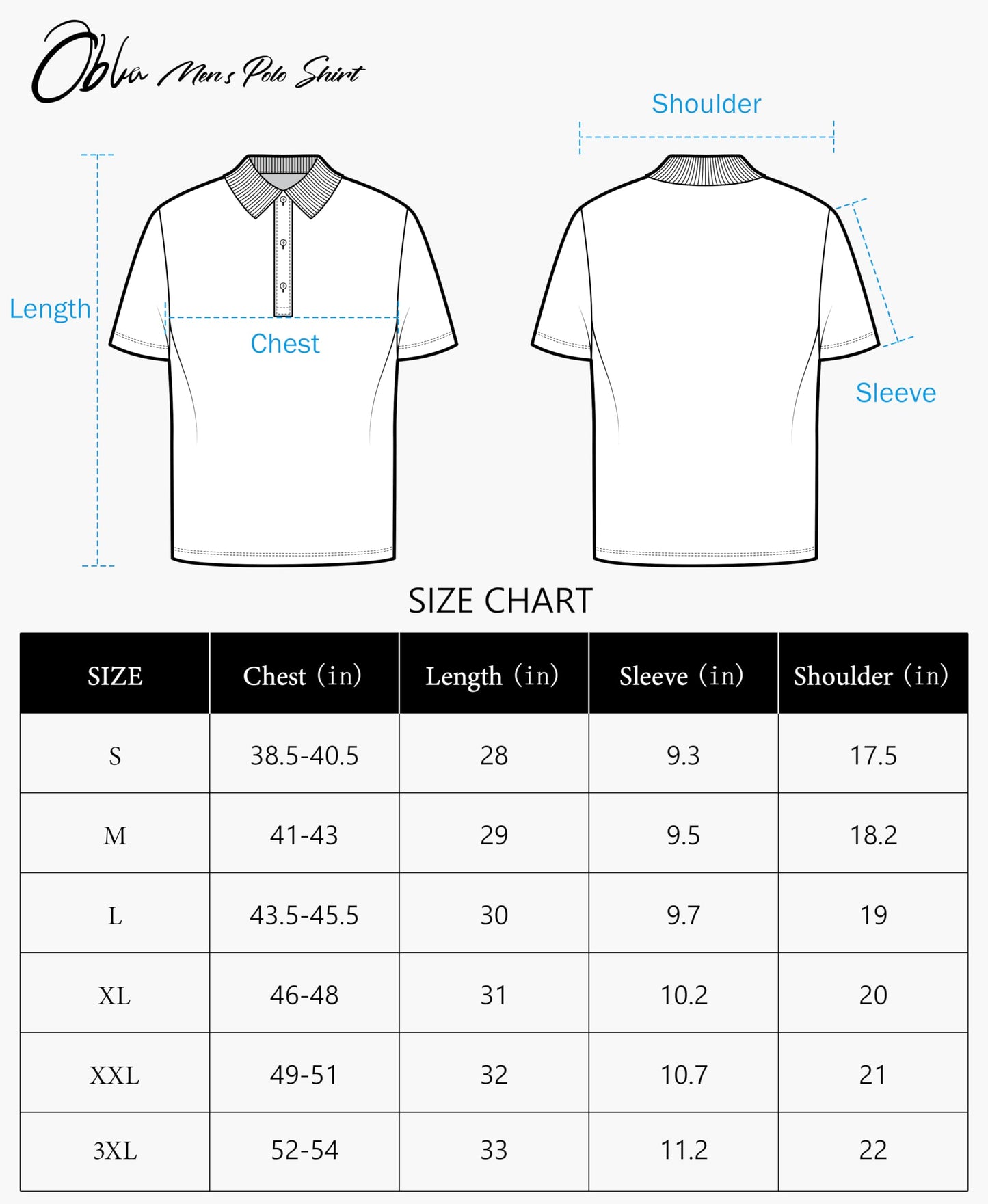 Obla Mens Golf Polo Shirts Short Sleeve Dry Fit Performance Moisture Wicking Casual Print Collared Golf Shirts for Men(Navy Golf Swing_L)