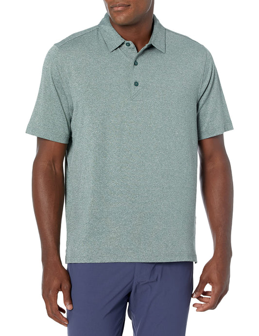 Cutter & Buck Forge Stretch Mens Polo, Hunter Heather, M
